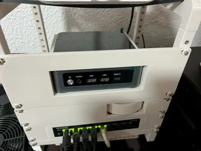 1U 10-inch Rack Adapter for 13X13 mini PC