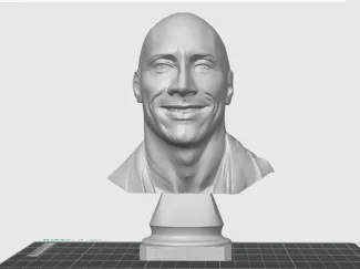Dewayne (The Rock) Johnson bust 