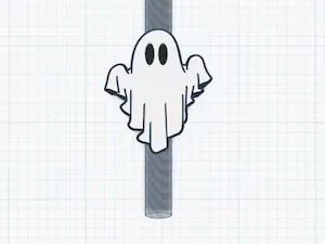Ghost straw topper