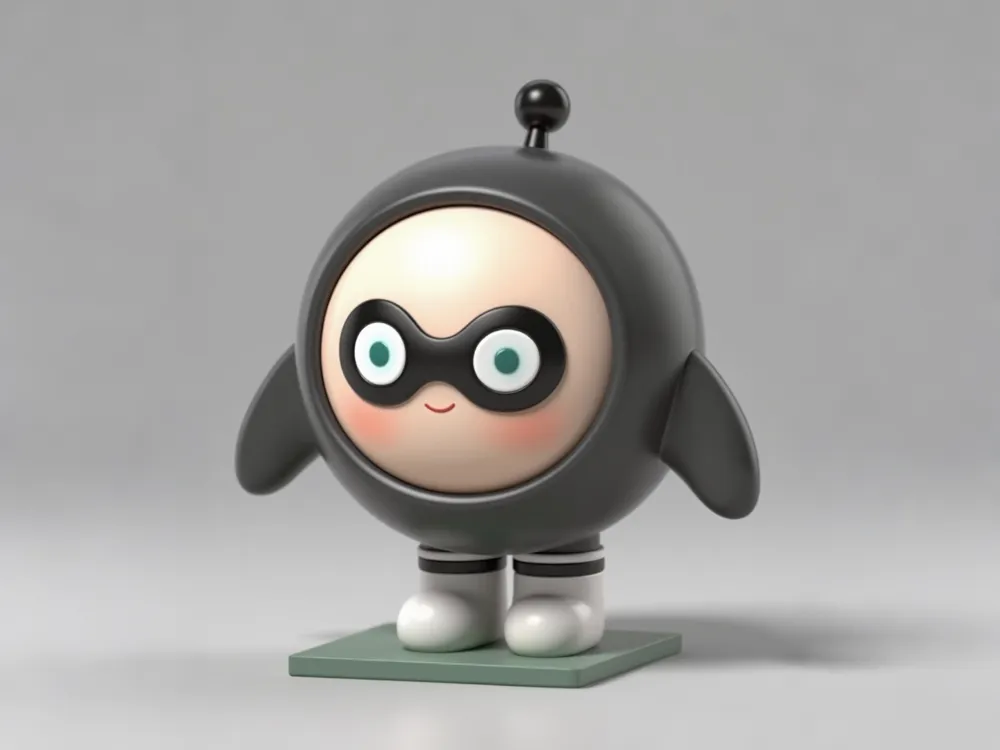 シリコンドール　エギーベビー　eggy baby Black Eggy - Eggy Party Game Merchandise Figure Ornament Doll