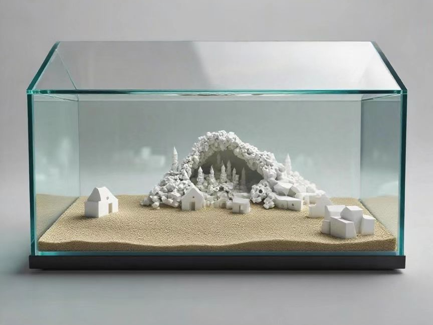 鱼缸造景：一座可触摸的珊瑚城堡建筑奇迹