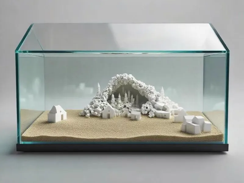 鱼缸造景：一座可触摸的珊瑚城堡建筑奇迹