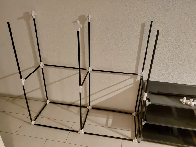 SONGMICS Fabric Wardrobe stronger joints