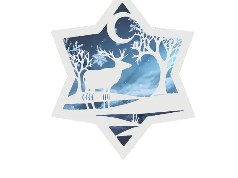 Colgantes estrellas de nieve