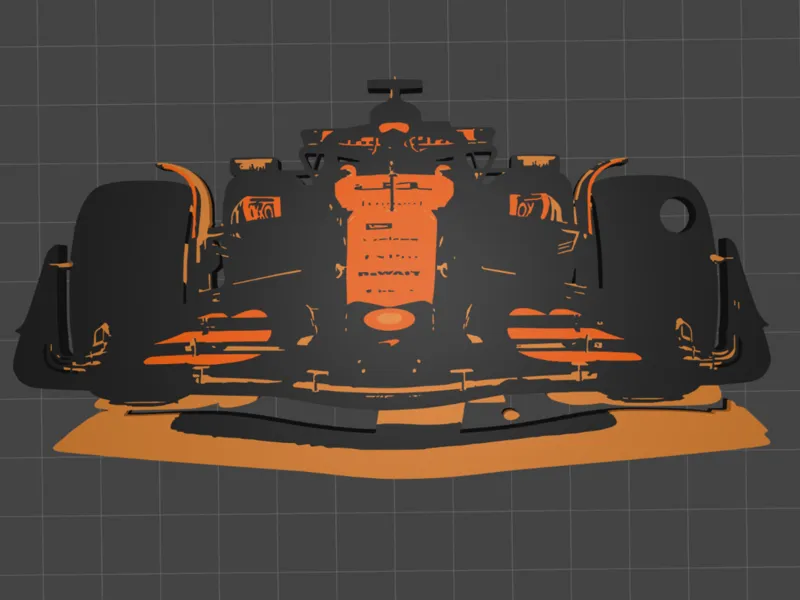 Mclaren f1 car keychain Oscar Piastri