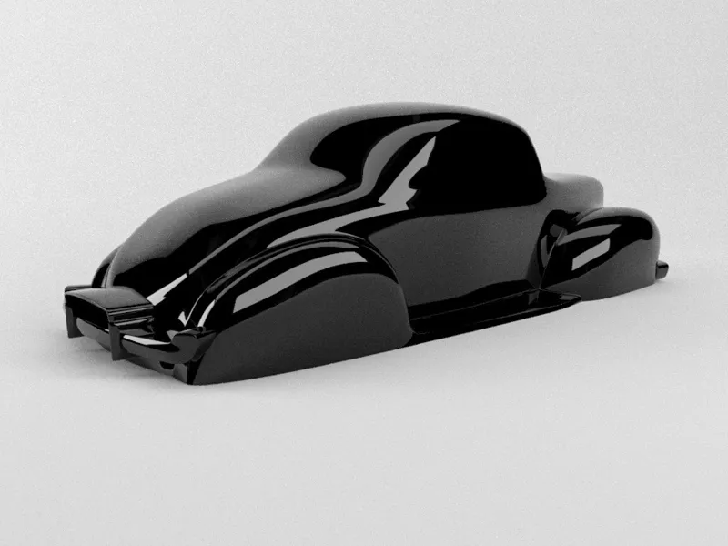 The silhouette  Ford V8 De Luxe Coupe 1940 