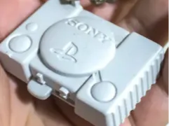 Playstation One Console Keychain