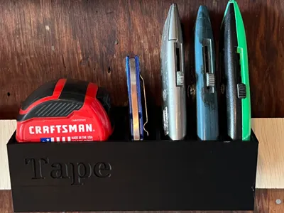 French cleat style tape measure holder