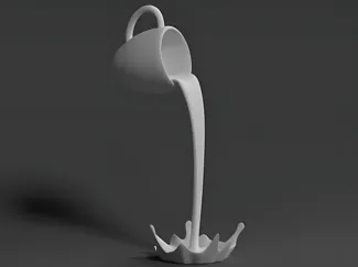 Floating Cup Sculpture