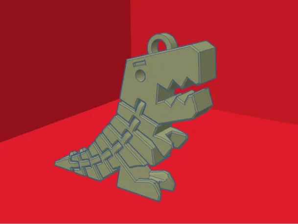 Flexi Rex With Key Chain Slot