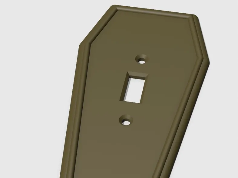 Coffin Light Switch Plate v2.0