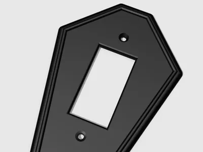 Coffin Light Switch Plate - Decora Style