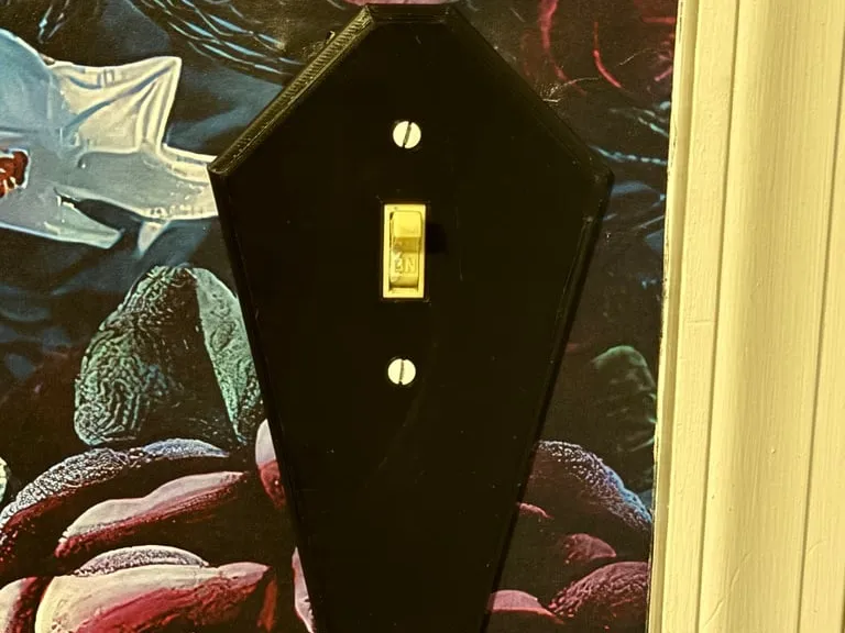 Coffin Light Switch Plate