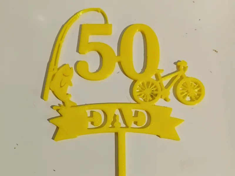 50th Birthday Cake Topper