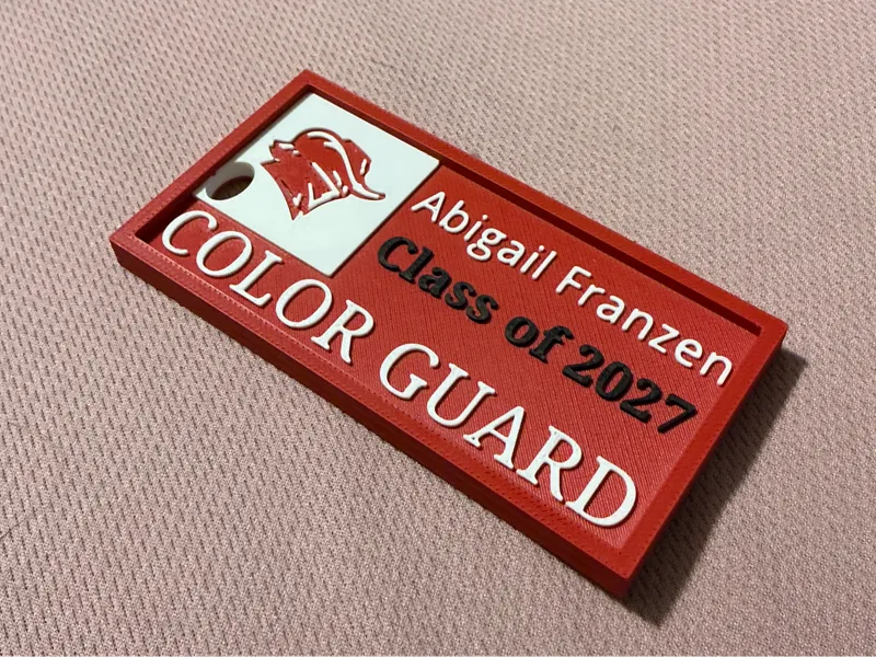 School Spirit Bag Tag