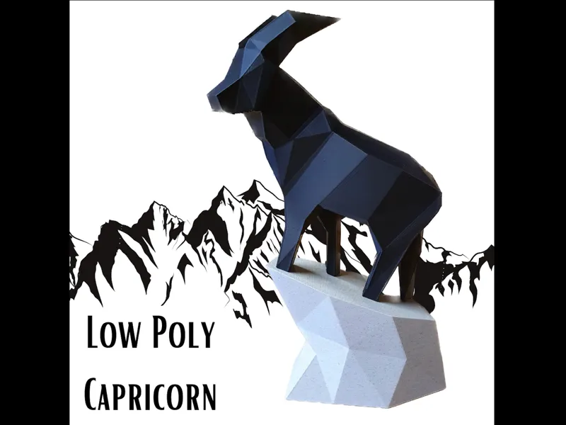Low Poly Capricorn