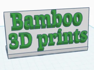 Bambo Name Plate