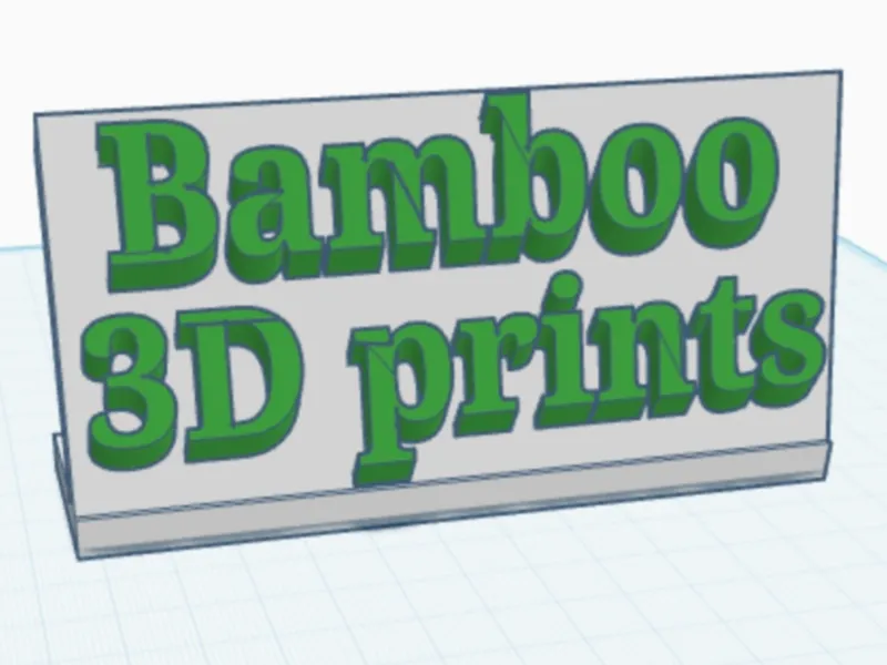 Bambo Name Plate