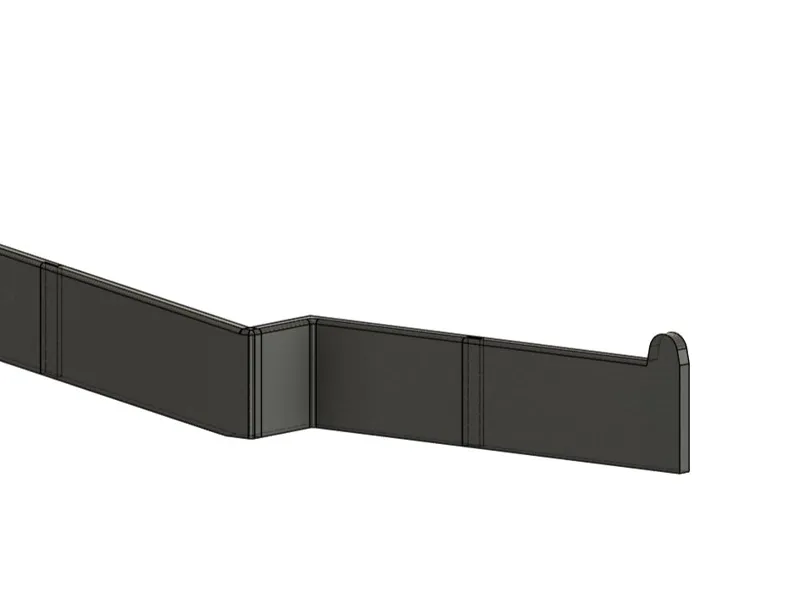 A320 Pedestal Edge Left Side
