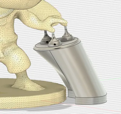 Support Nub Tool Parametric Circular (Fusion 360)