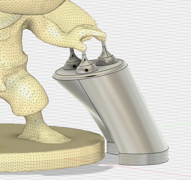 Support Nub Tool Parametric Circular (Fusion 360)