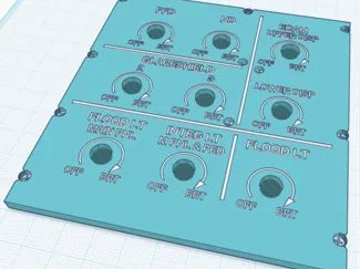 A320 Interior lighting panel