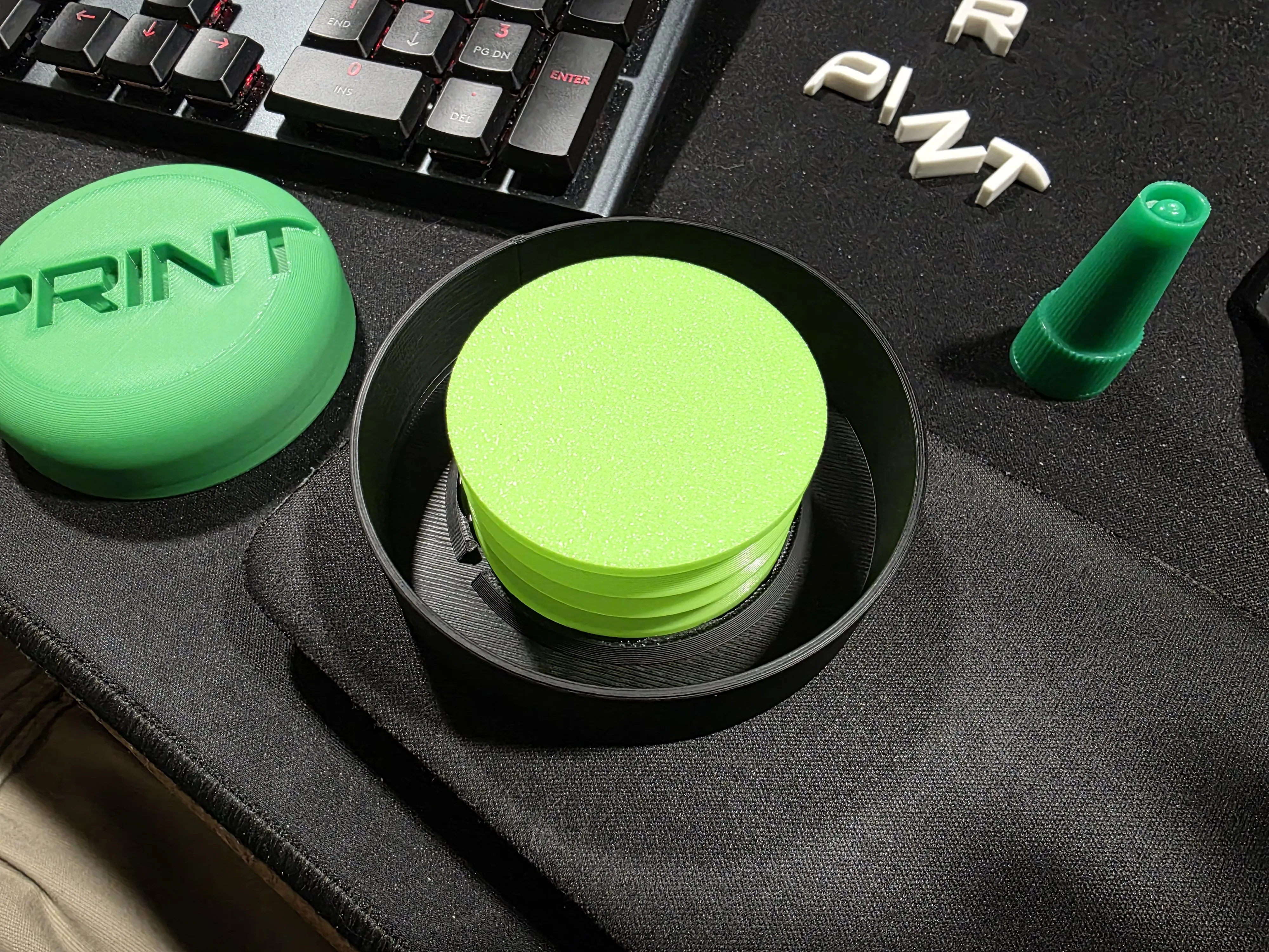 PRINT Button (100% Printed with TPU Air Spring) - Free 3D Print Model ...