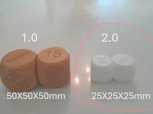 Workout / Fitness Dice 2.0