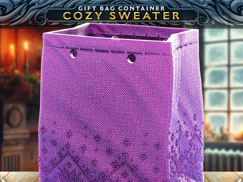 Cozy Sweater Gift Bag Container