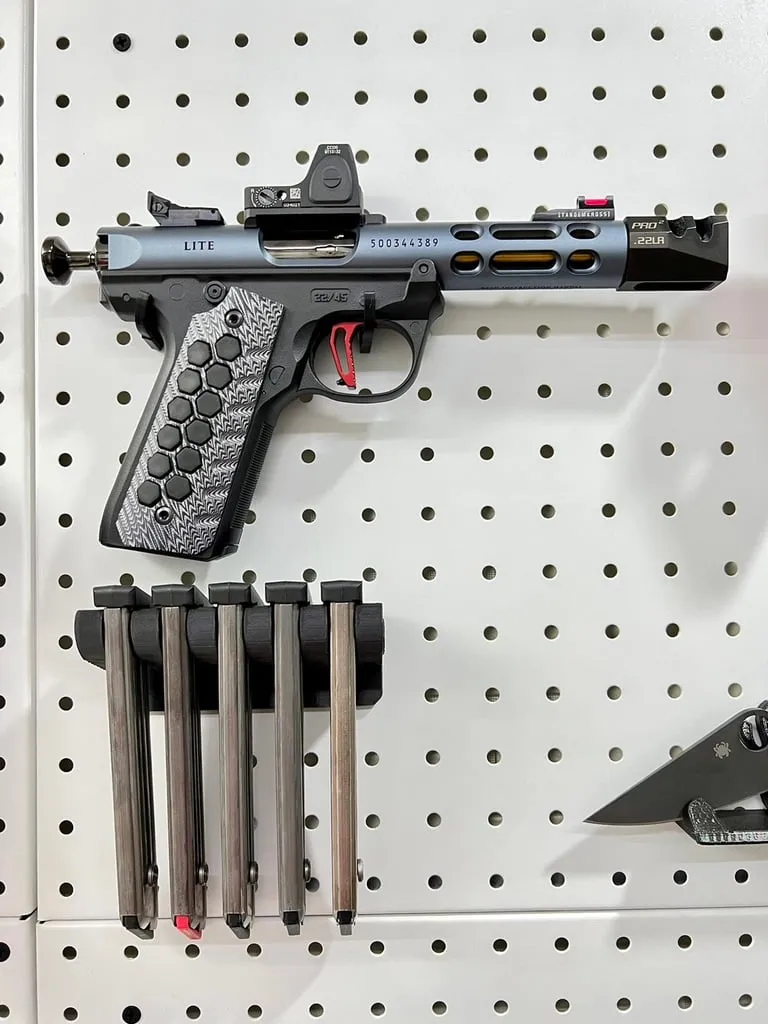 Ruger 22/45 Magazine Rack for Pegboard