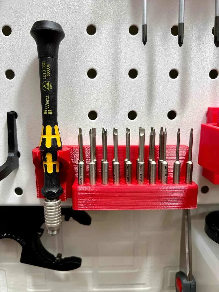 Wera Micro ESD Set 20 Rack for Pegboard