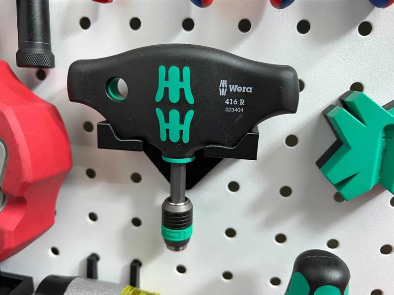 Wera T-Handler Holder for Pegboard