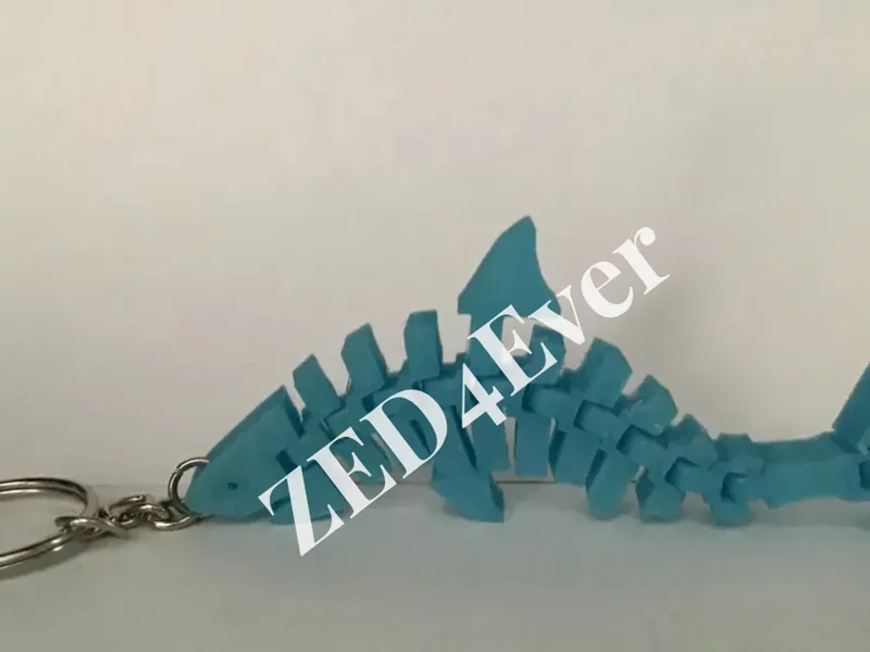 Flexy shark keychain