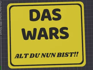 Alt du nun Bist Schild