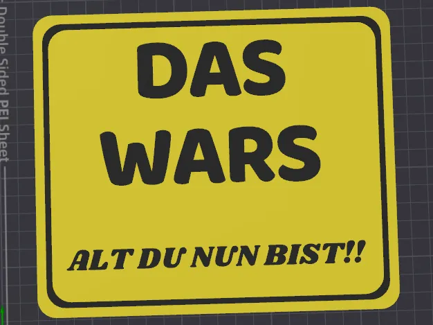 Alt du nun Bist Schild