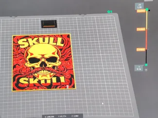 Skull à moustache Hueforge 