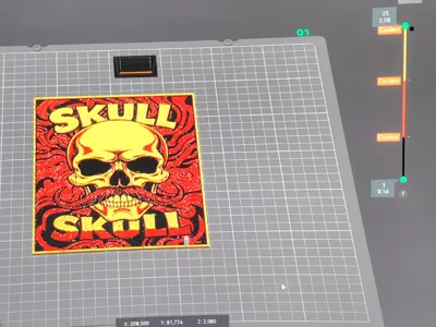 Moustache Skull Hueforge