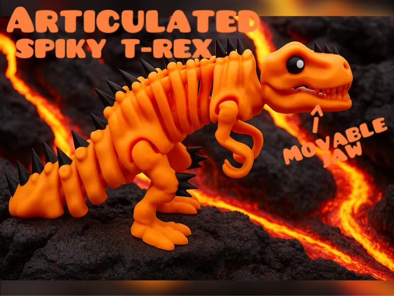 Articulated Spiky Bone T-Rex