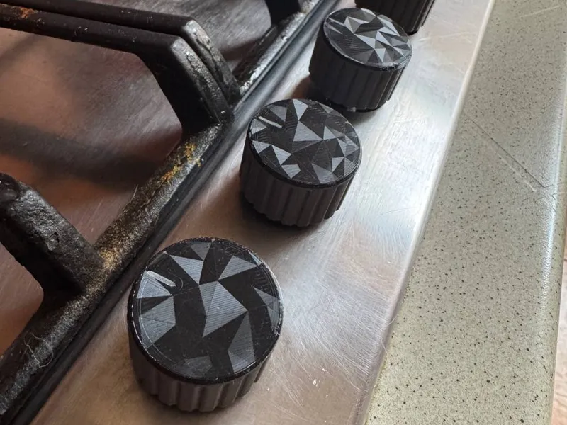 Custom Replacement Knob for Gas Cooktop