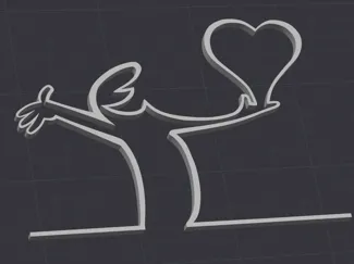 Balum with a heart
