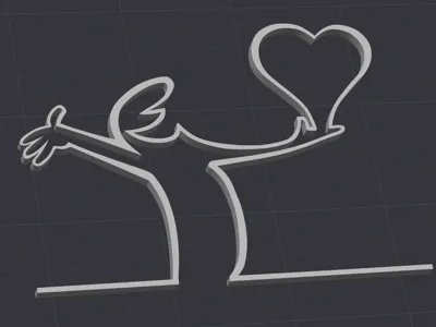Balum with a heart