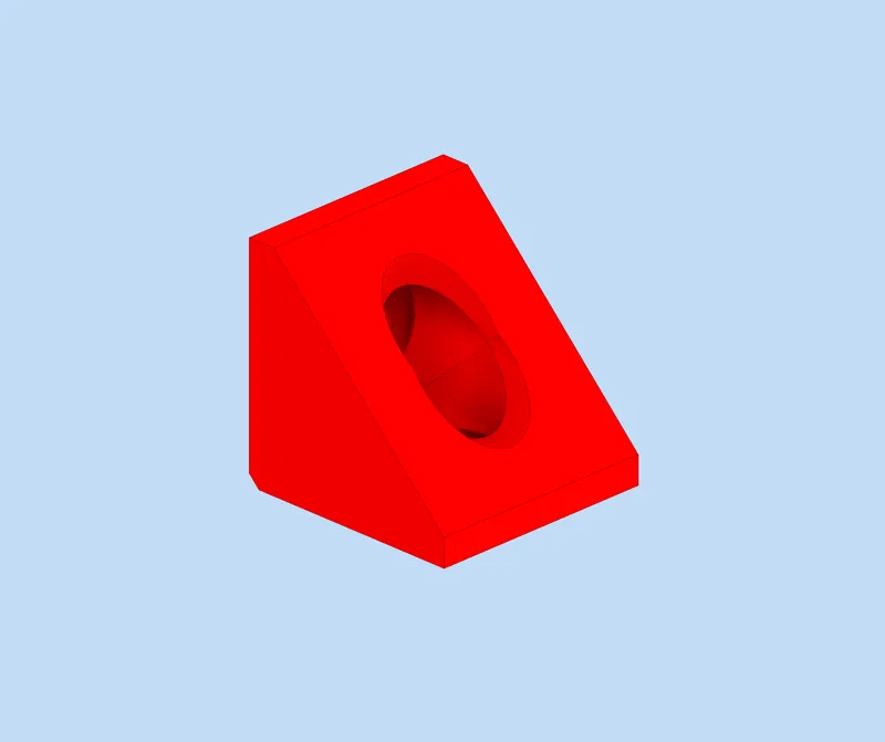 40x40 mm bracket for aluminium extrusions