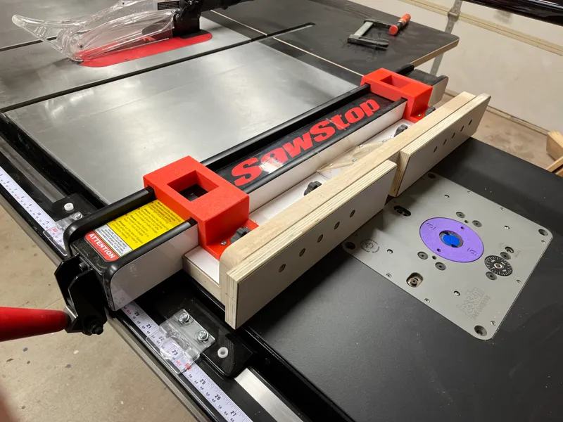 Router Fence Attachment Brackets