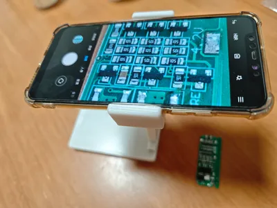 Phone as Magnifying Glass Holder