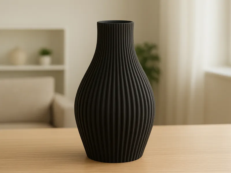 RIBBED VASE