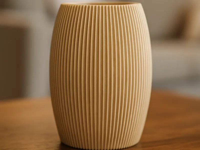 RIBBED ARC VASE 