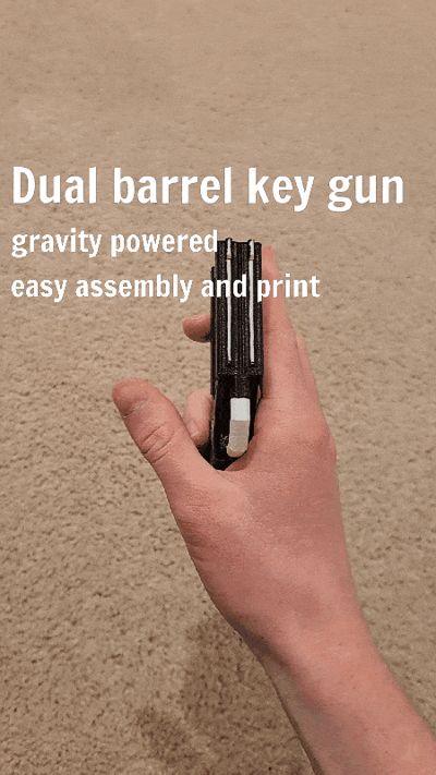 Dual Barrel Key Gun