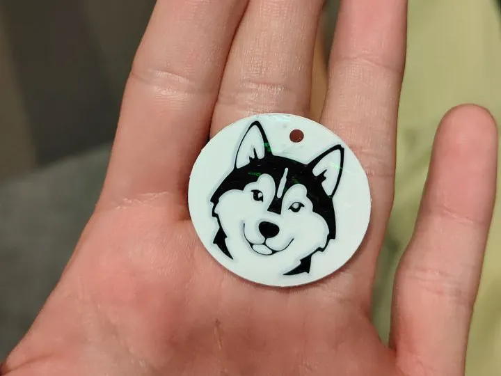 husky keychain