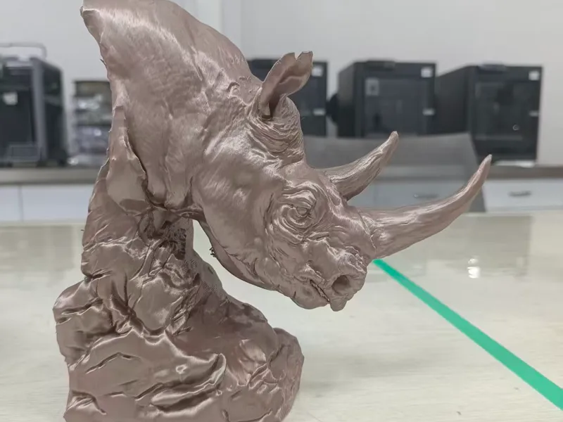 雕塑之犀牛头像造型