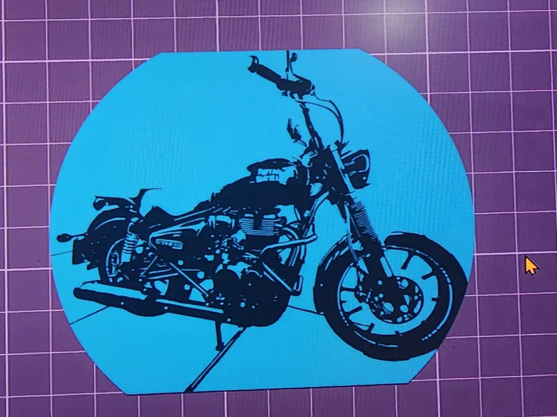 Royal Enfield para quadro ou chaveiro